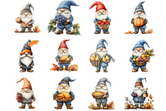Thanksgiving Gnome Clipart Bundle - CraftNest - Digital Crafting and Art