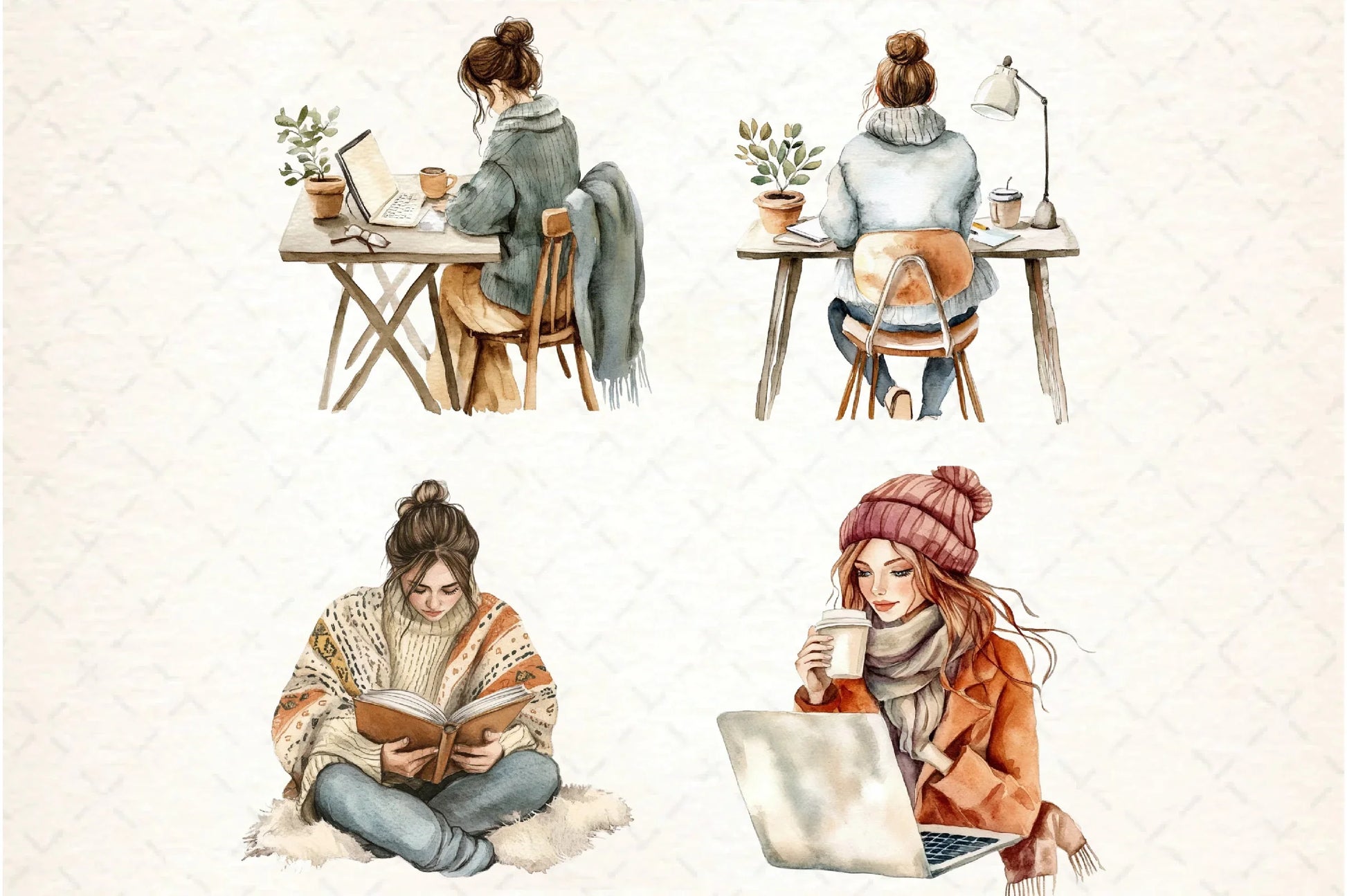 Modern Workplace Clipart Bundle - CraftNest - Digital Crafting and Art