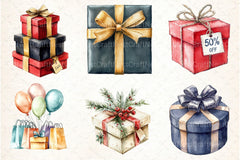 Gift Box Graphic Black Friday Clipart Bundle - CraftNest - Digital Crafting and Art