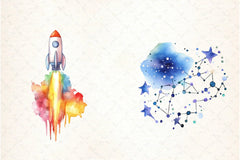 Space Clipart Bundle - CraftNest - Digital Crafting and Art