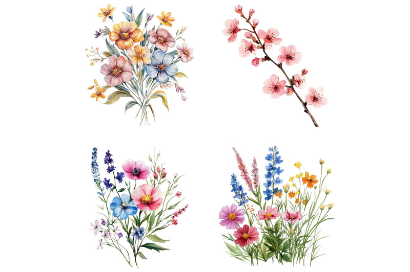 Romance Flower Clipart Bundle - CraftNest - Digital Crafting and Art