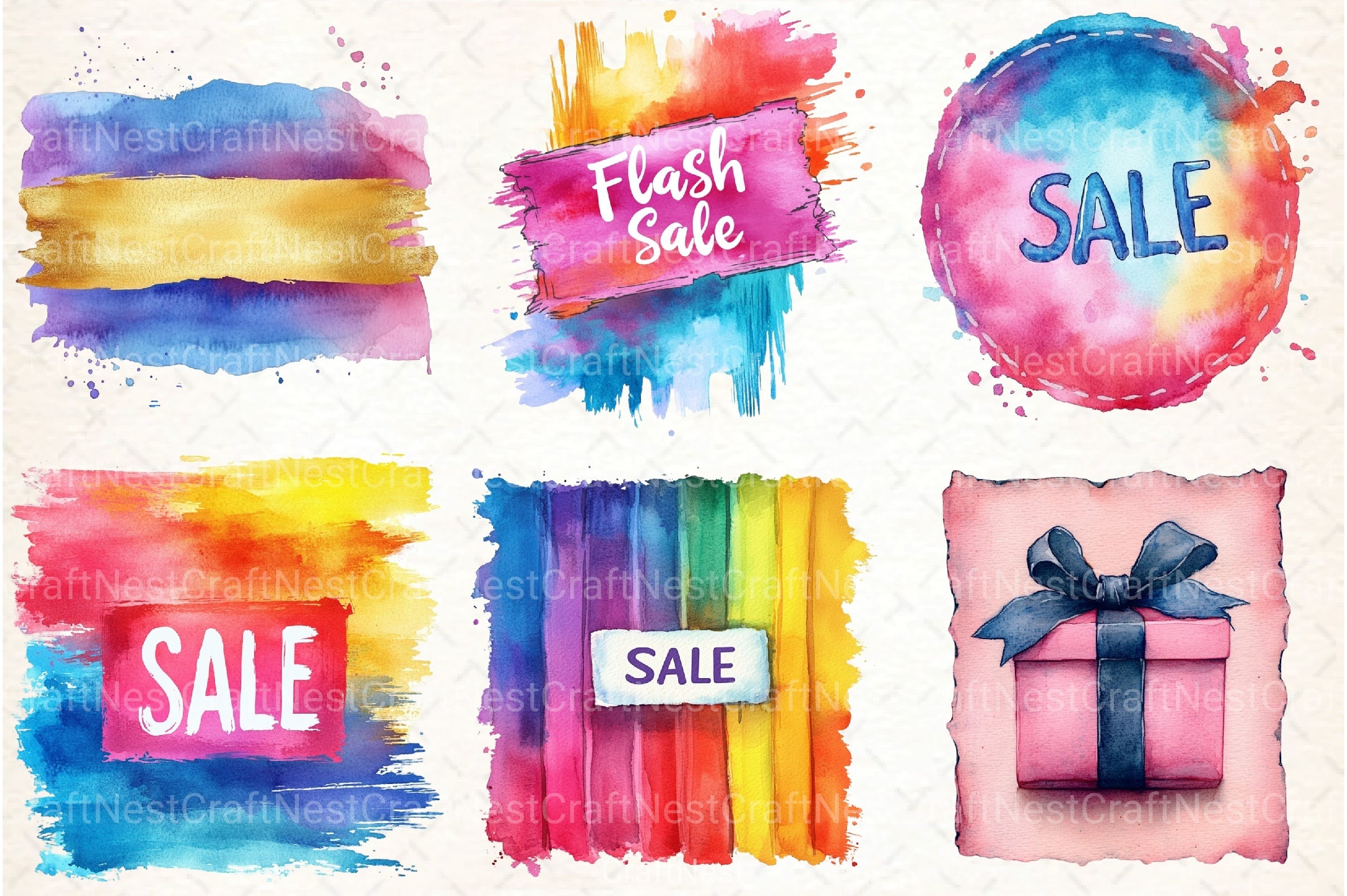 Black Friday Clipart Bundle Sale Banner - CraftNest - Digital Crafting and Art