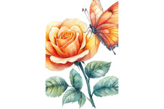Butterfly and Roses Clipart Bundle - CraftNest - Digital Crafting and Art