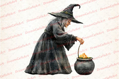 Halloween Witch Clipart Bundle 1 - CraftNest - Digital Crafting and Art