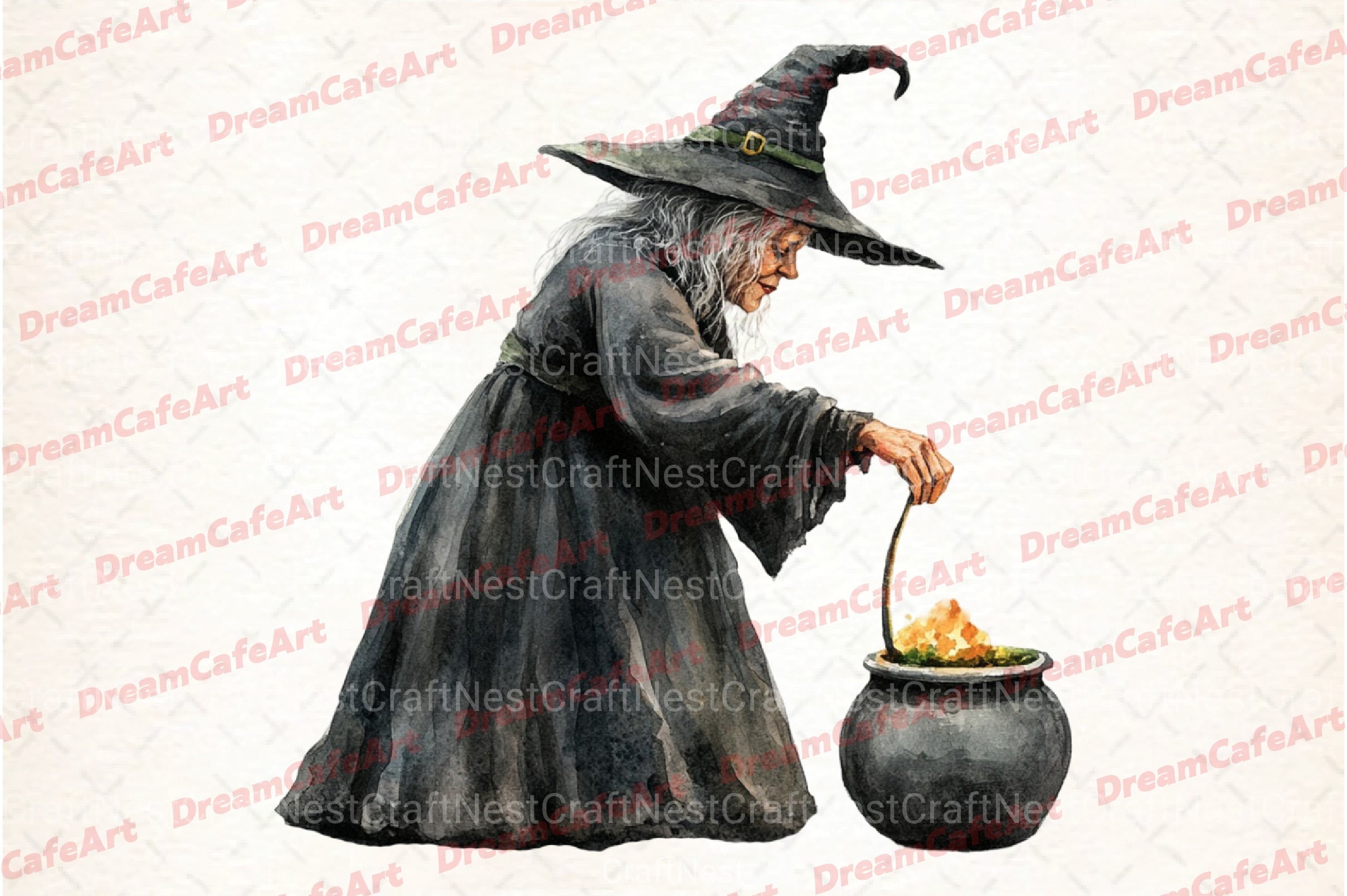 Halloween Witch Clipart Bundle 1 - CraftNest - Digital Crafting and Art