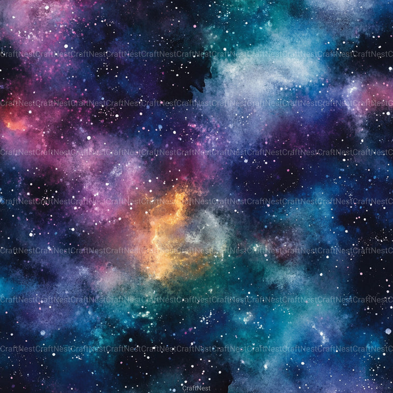 Cosmic Nebula Digital Papers - CraftNest - Digital Crafting and Art