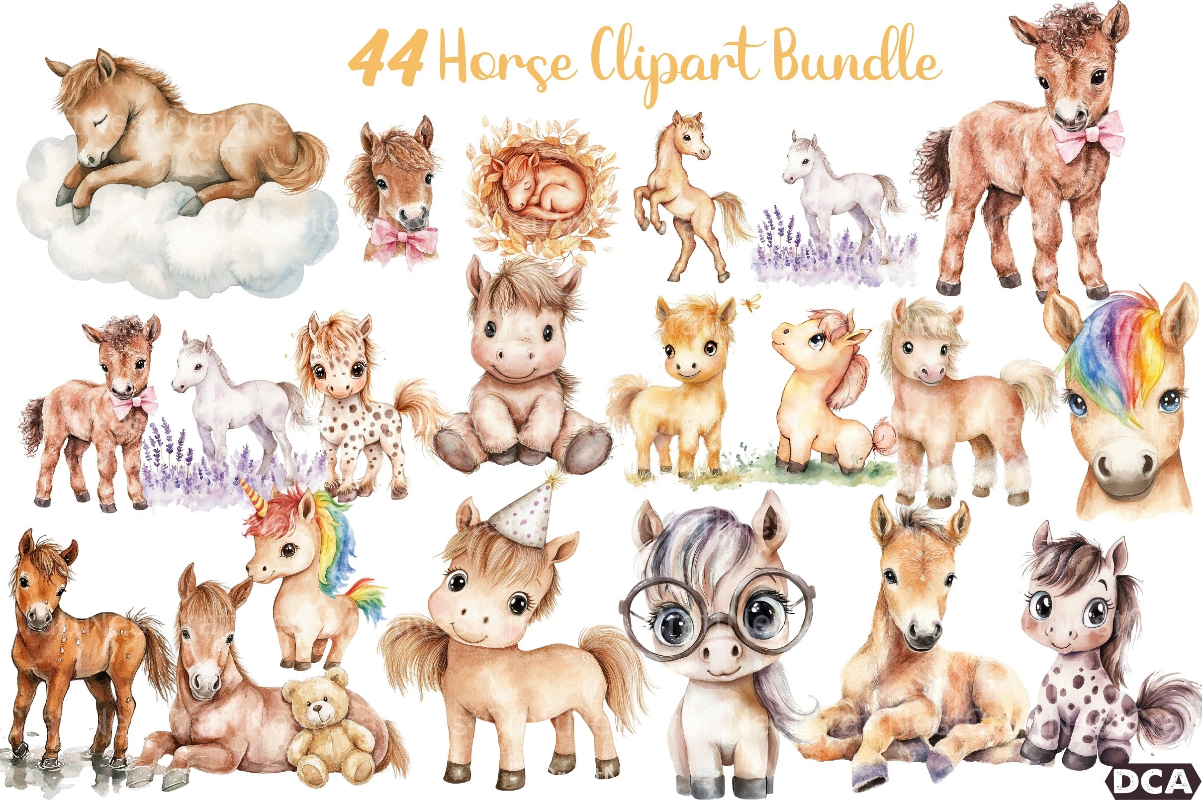 Premium Horse Clipart Bundle - CraftNest - Digital Crafting and Art