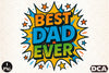 Best Dad Ever Comic Style Clipart Bundle