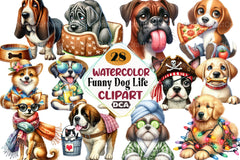 Funny Dog Life Clipart Bundle - CraftNest - Digital Crafting and Art