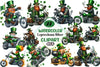 St. Patrick's Day Leprechaun Biker Clipart Bundle
