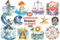 Summer Clipart Bundle 4 - CraftNest - Digital Crafting and Art