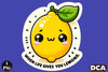 Funny 'When Life Gives You Lemons' Sticker Clipart Bundle