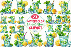 Lemonade Glass Clipart Bundle - CraftNest - Digital Crafting and Art