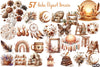 Boho Brown Clipart Bundle