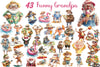Funny Summer Grandpa Clipart Bundle 4