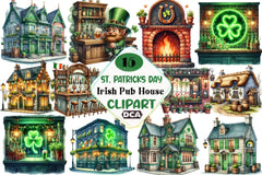 St. Patrick's Day Irish Pub Clipart Bundle - CraftNest - Digital Crafting and Art
