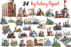 Big Factory Clipart Bundle - CraftNest - Digital Crafting and Art