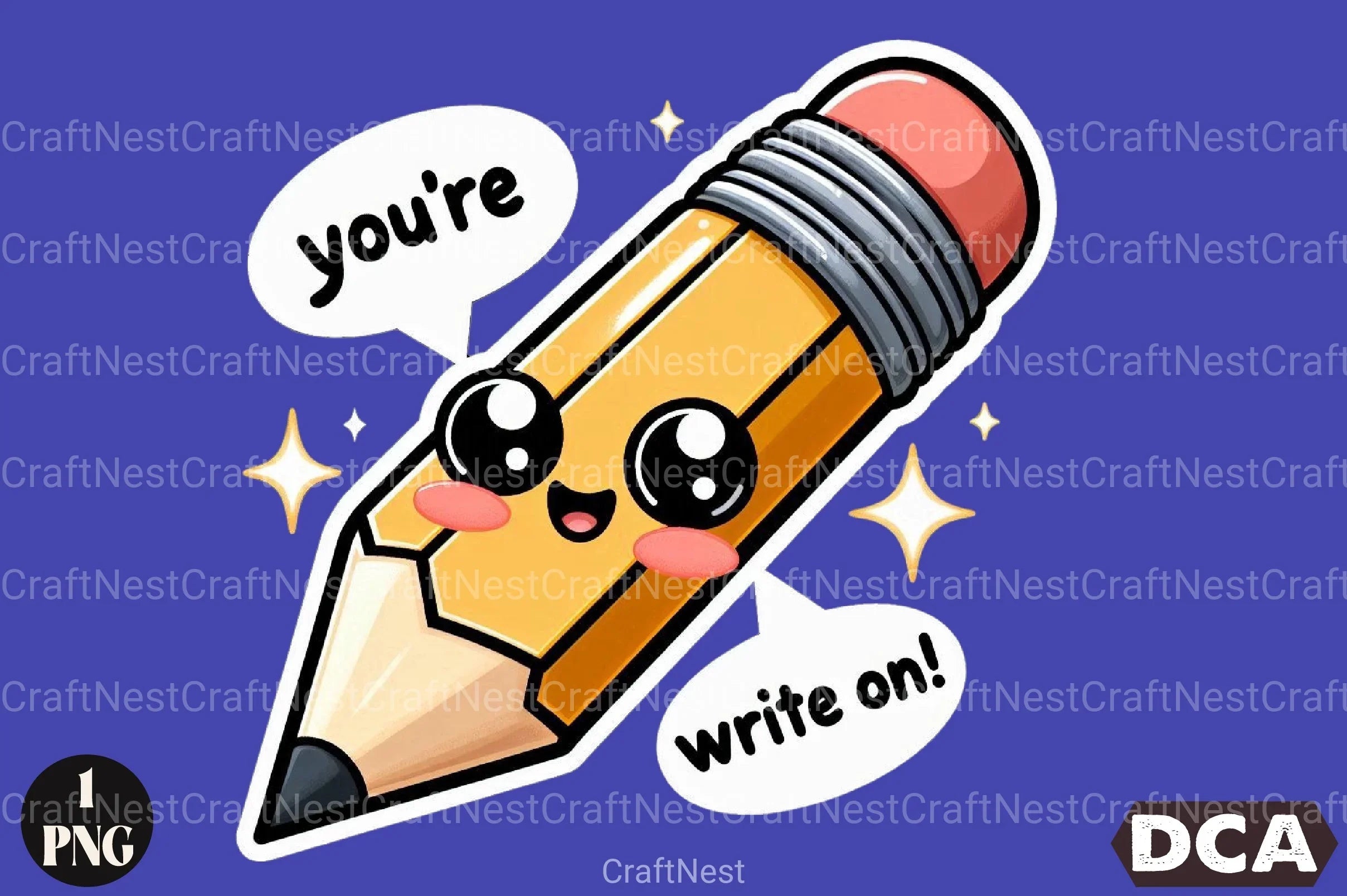 Write On Sticker Funny Write-On Sticker Clipart Bundle