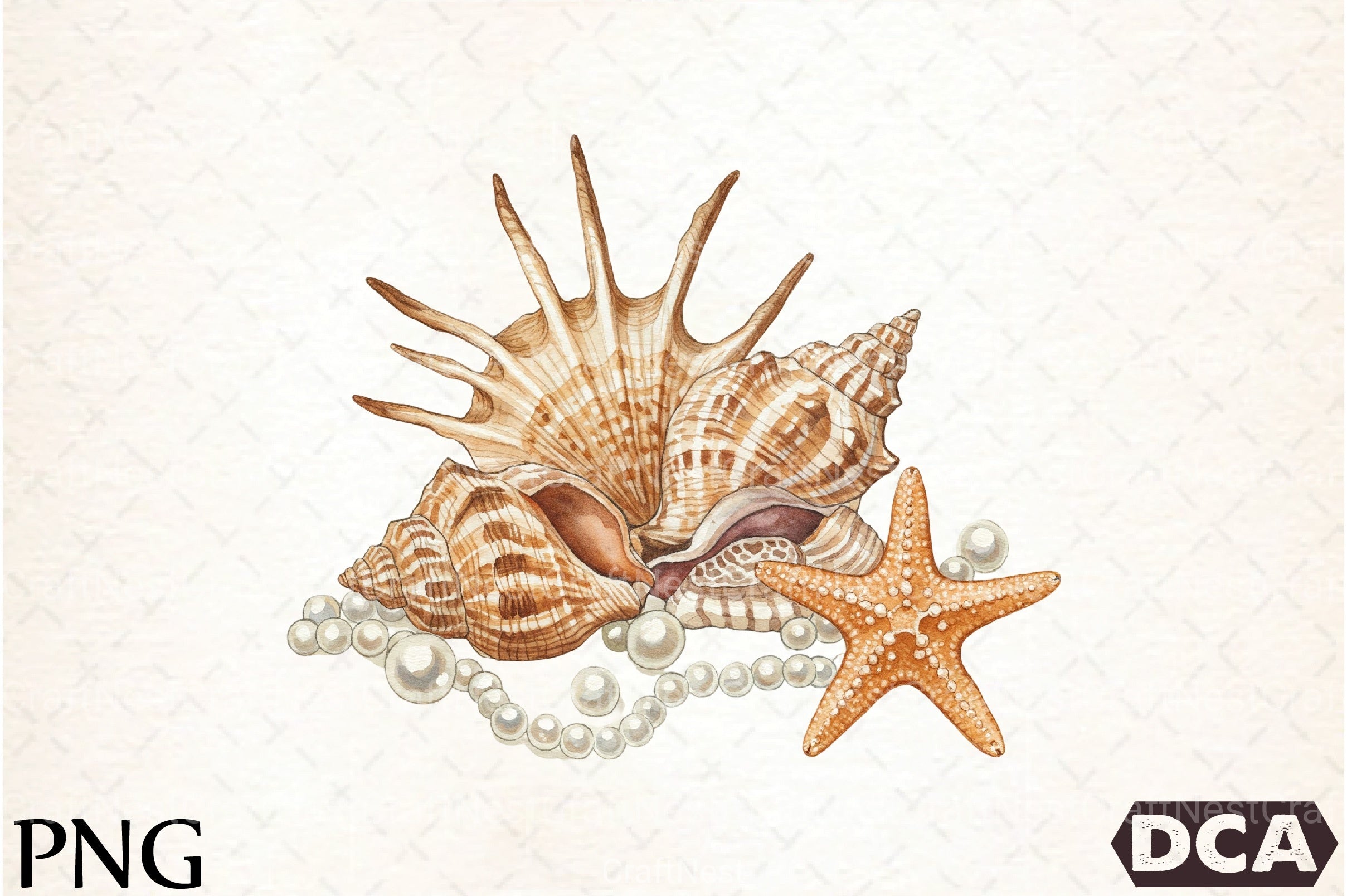 Seashells Clipart Bundle 4 - CraftNest - Digital Crafting and Art