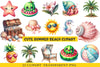 Cute Summer Beach Clipart Bundle 1