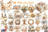 Vintage Beige Mother's Day Clipart Bundle