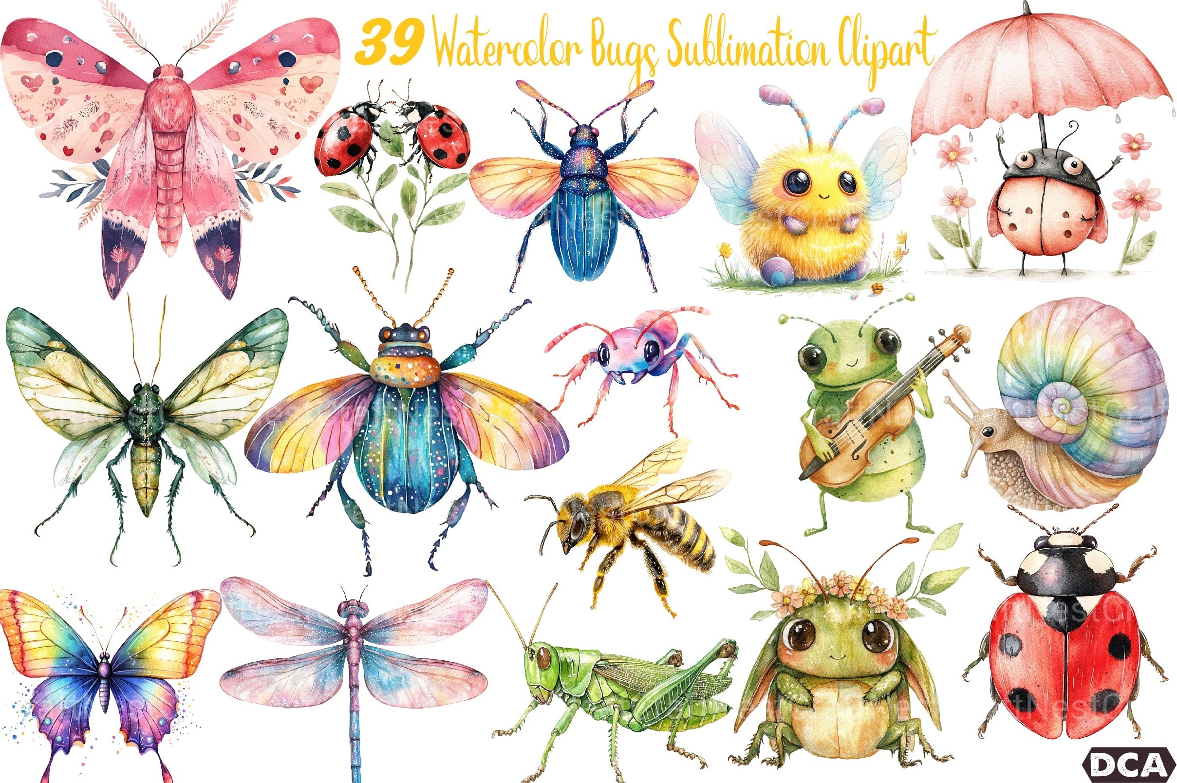 Bugs Clipart Bundle Collection - CraftNest - Digital Crafting and Art