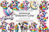 Unicorn Cow Clipart Bundle 2