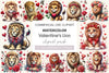 Valentine Lion Clipart Bundle