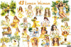 Summer Lemon Woman Clipart Bundle 1