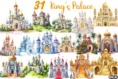 King's Palace Clipart Bundle - CraftNest - Digital Crafting and Art
