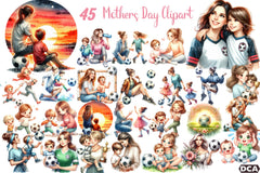 Mother's Day Soccer Clipart Bundle - CraftNest - Digital Crafting and Art