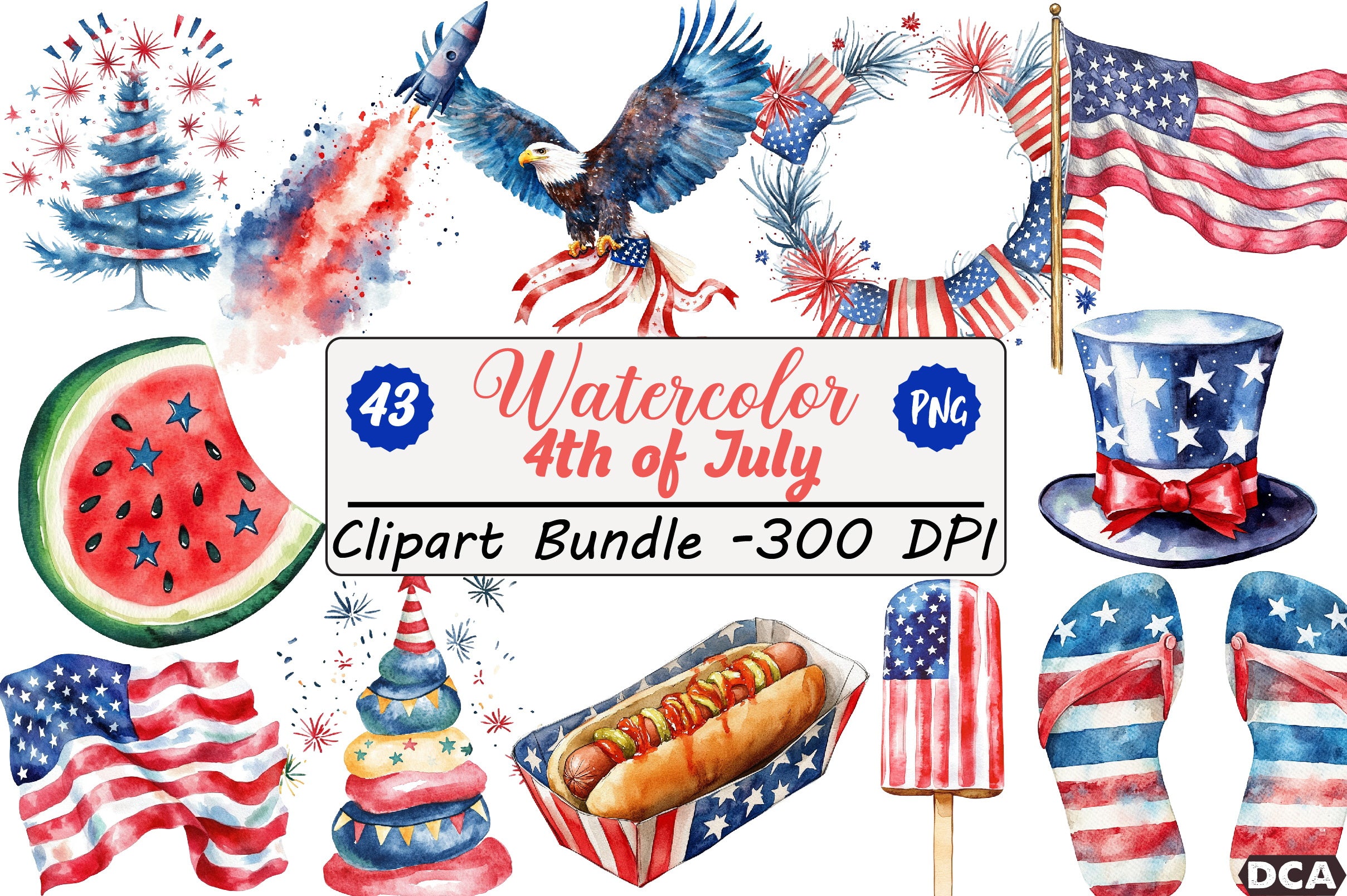 4th of July Clipart Bundle