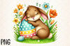 Easter Bunny Sleeping Clipart Bundle