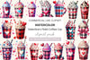 Valentine Plaid Coffee Cup Clipart Bundle