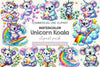Unicorn Koala Clipart Bundle
