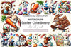 Funny Easter Bunny Clipart Bundle 2