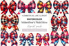 Valentine Buffalo Plaid Bow Clipart Bundle