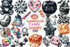 Candy Black and White Clipart Bundle