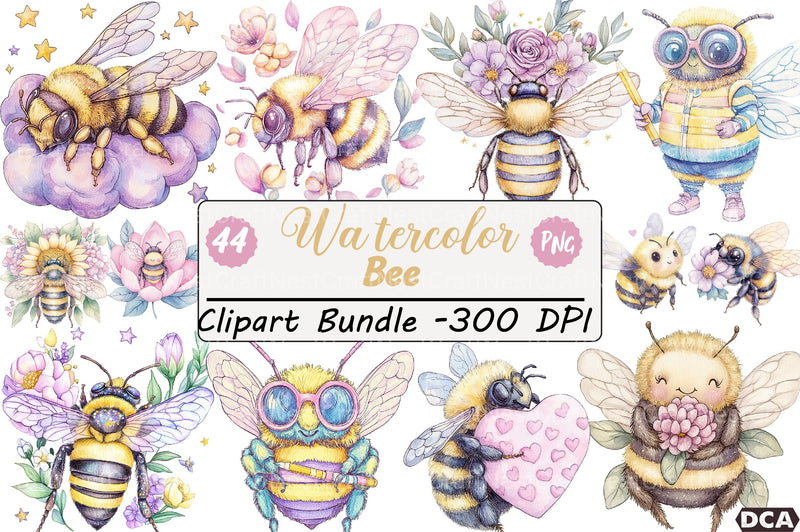 Bee Clipart Bundle Collection - CraftNest - Digital Crafting and Art