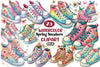 Spring Sneakers Clipart Bundle