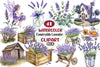 Countryside Lavender Clipart Bundle 1