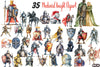 Medieval Knight Clipart Bundle