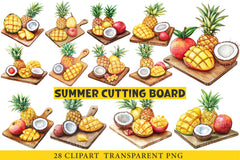 Summer Cutting Board Clipart Bundle - CraftNest - Digital Crafting and Art