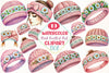Pink Knitted Hat with Daisies Clipart Bundle