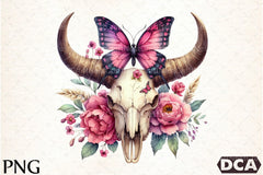 Bull Skull with Horns Clipart Bundle 66 - CraftNest - Digital Crafting and Art