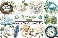 Floral Design Clipart Bundle - CraftNest - Digital Crafting and Art