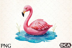 Summer Flamingo Clipart Bundle 3 - CraftNest - Digital Crafting and Art