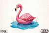 Summer Flamingo Clipart Bundle 3
