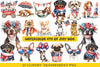 4th of July Dog Clipart