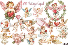 Vintage Cupid Clipart Bundle - CraftNest - Digital Crafting and Art